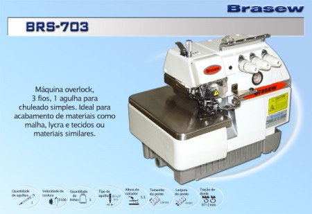 OVERLOK 3 AGULHAS BRASEW